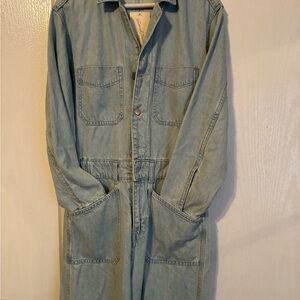 Universal Threads Denim Long Sleeve Jumpsuit
